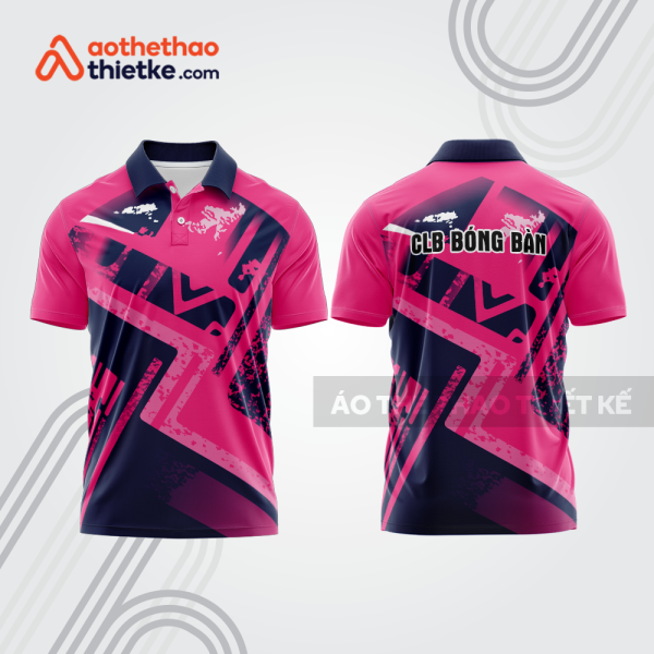 Mẫu thiết kế áo thun có cổ thi đấu bóng bàn bb1253