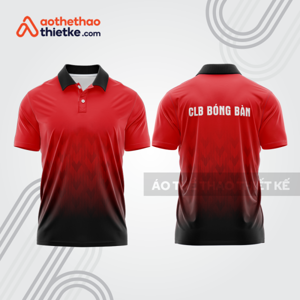 Mẫu thiết kế áo thun có cổ thi đấu bóng bàn bb1254