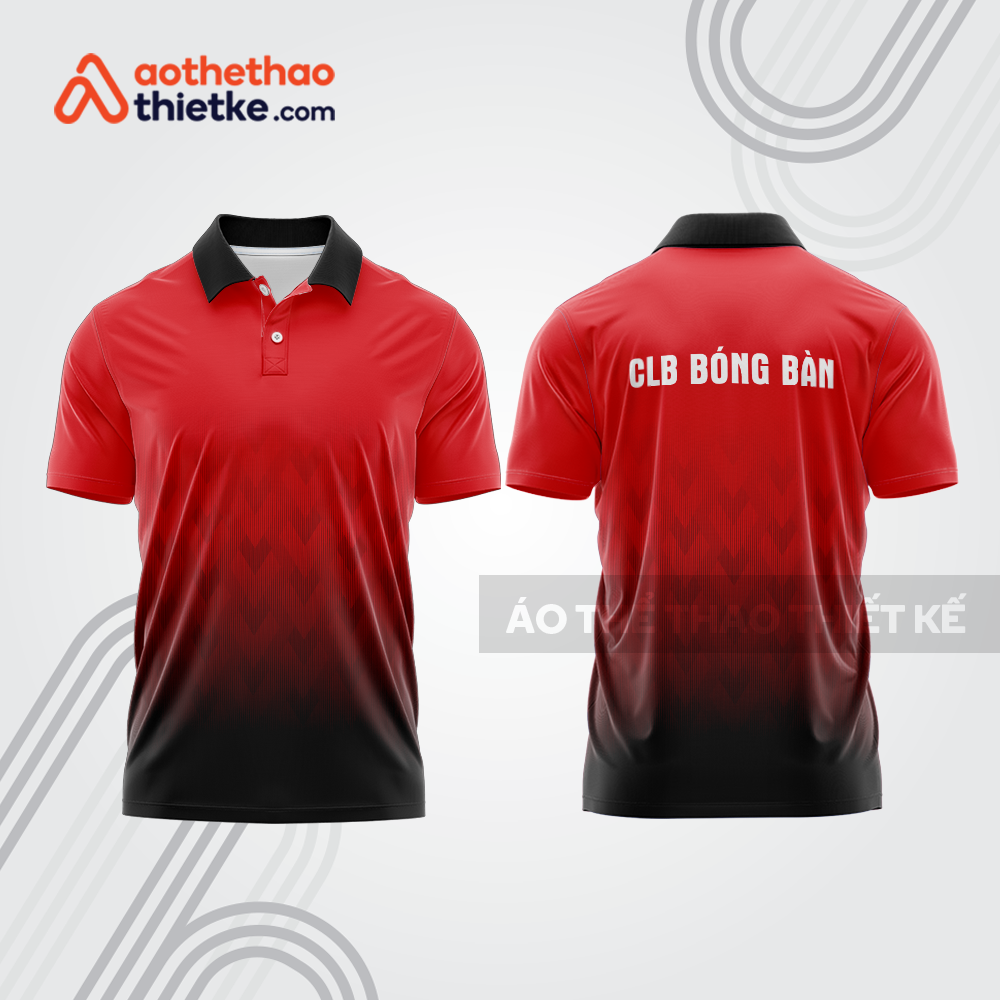 Mẫu thiết kế áo thun có cổ thi đấu bóng bàn bb1254