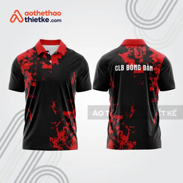 Mẫu thiết kế áo thun có cổ thi đấu bóng bàn bb1259