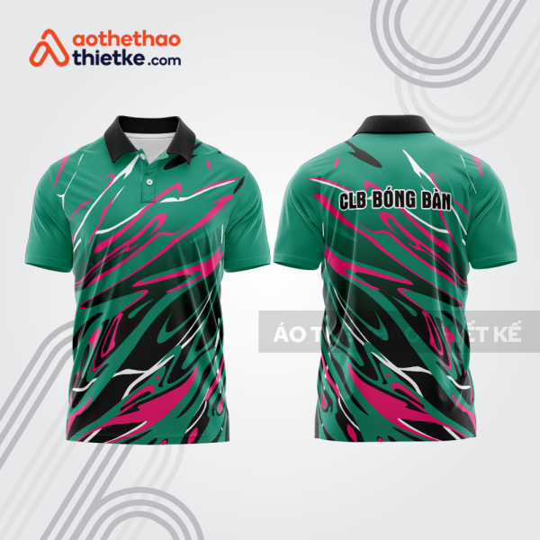 Mẫu thiết kế áo thun có cổ thi đấu bóng bàn bb1263