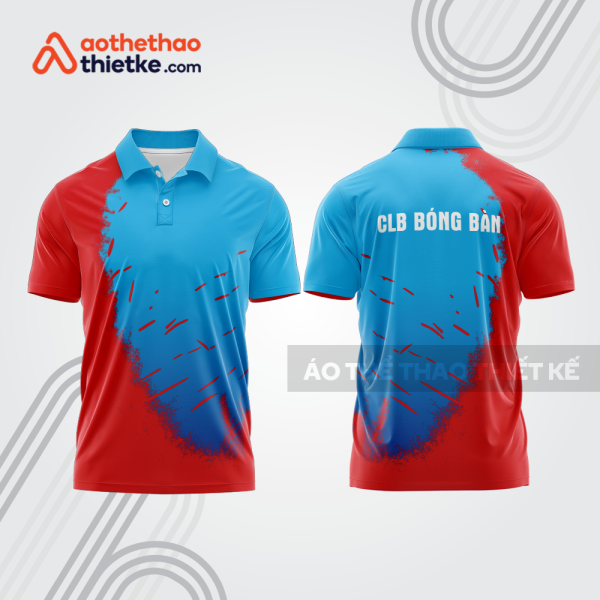 Mẫu thiết kế áo thun có cổ thi đấu bóng bàn bb1264