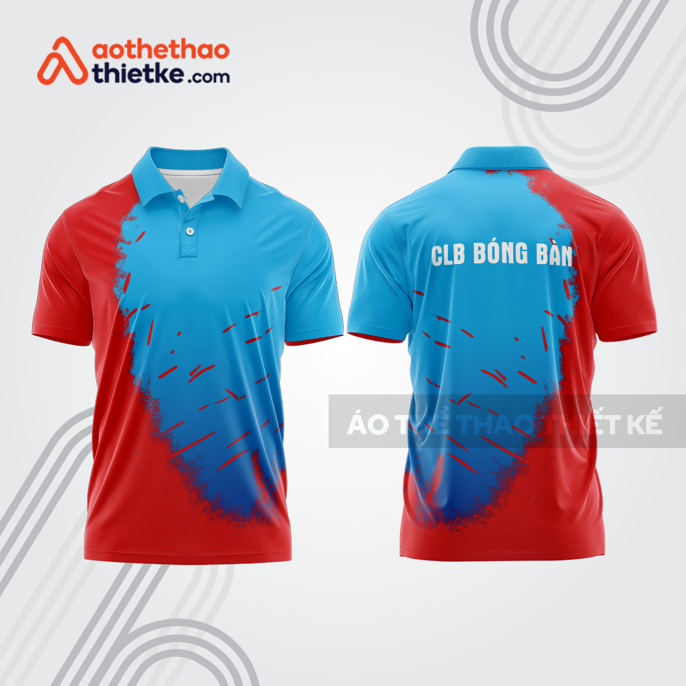 Mẫu thiết kế áo thun có cổ thi đấu bóng bàn bb1264