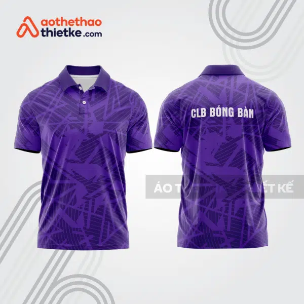 Mẫu thiết kế áo thun có cổ thi đấu bóng bàn bb1272