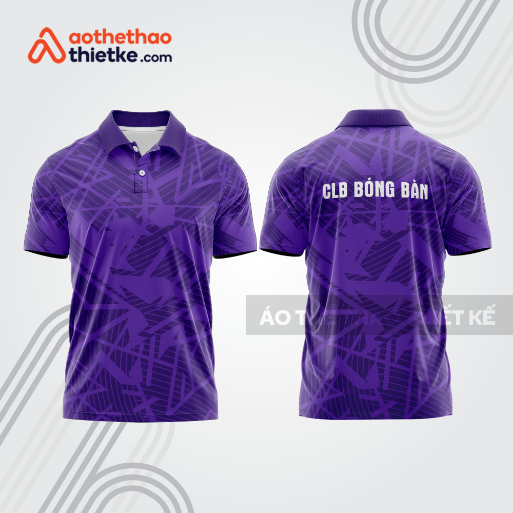 Mẫu thiết kế áo thun có cổ thi đấu bóng bàn bb1272