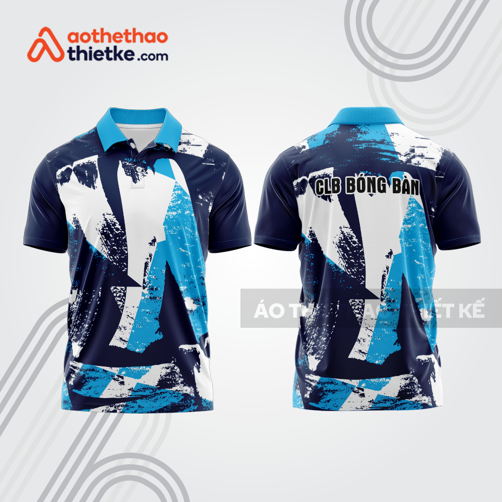 Mẫu thiết kế áo thun có cổ thi đấu bóng bàn bb1273
