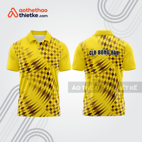 Mẫu thiết kế áo thun có cổ thi đấu bóng bàn bb1278