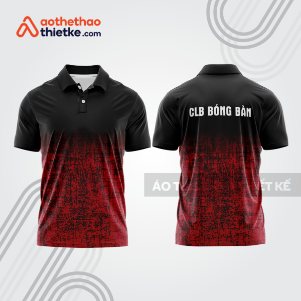 Mẫu thiết kế áo thun có cổ thi đấu bóng bàn bb1279