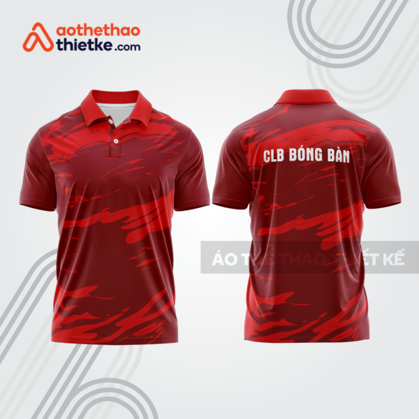 Mẫu thiết kế áo thun có cổ thi đấu bóng bàn bb1281