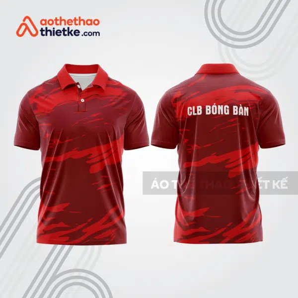 Mẫu thiết kế áo thun có cổ thi đấu bóng bàn bb1281