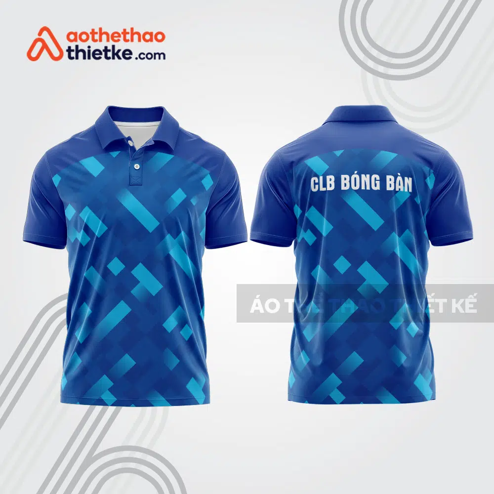 Mẫu thiết kế áo thun có cổ thi đấu bóng bàn bb1288