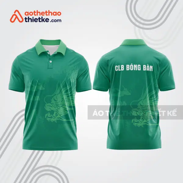 Mẫu thiết kế áo thun có cổ thi đấu bóng bàn bb1290