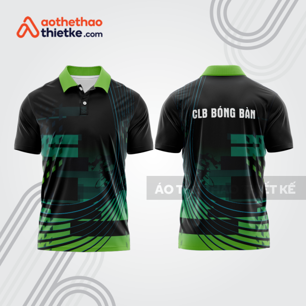 Mẫu thiết kế áo thun có cổ thi đấu bóng bàn bb1292