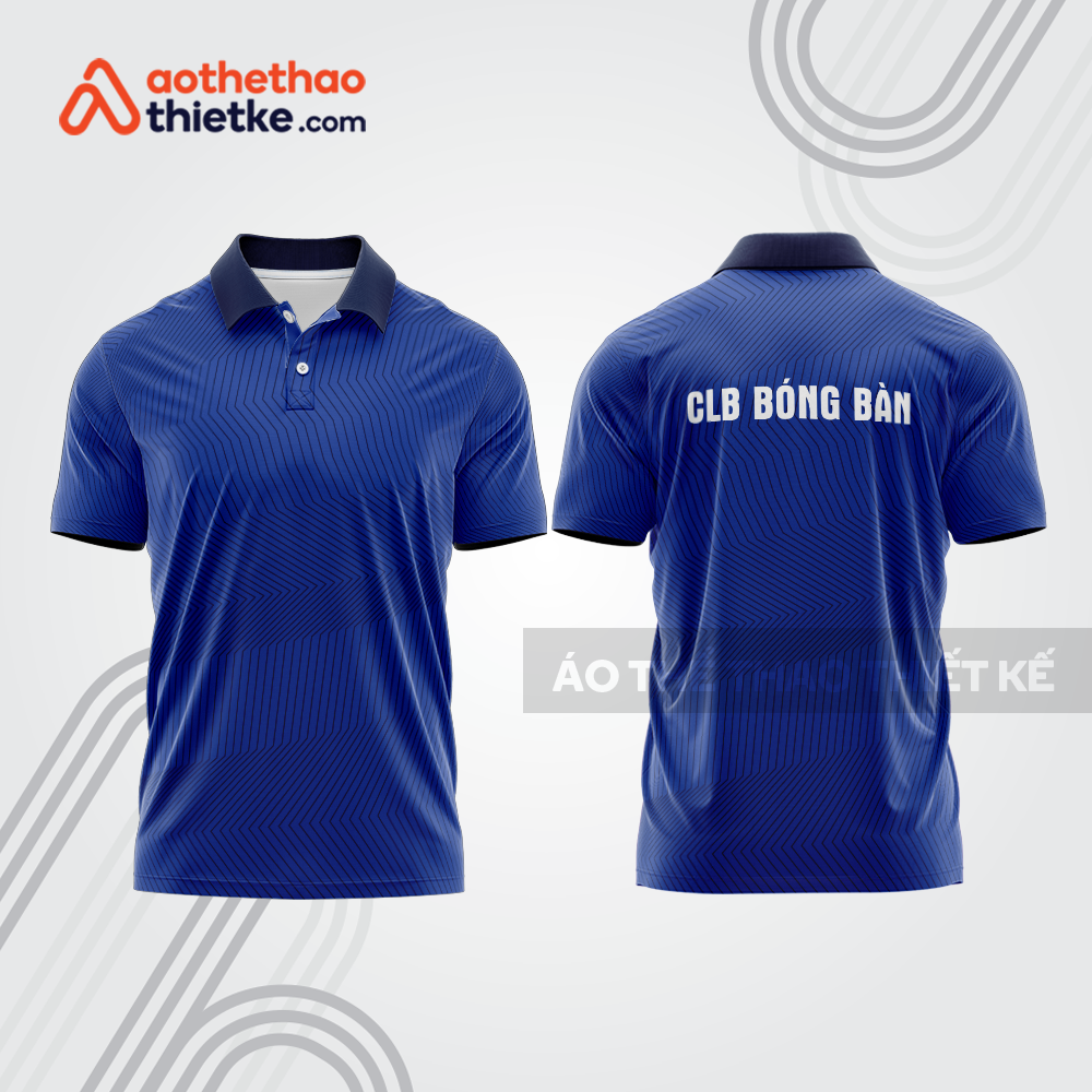 Mẫu thiết kế áo thun có cổ thi đấu bóng bàn bb1293