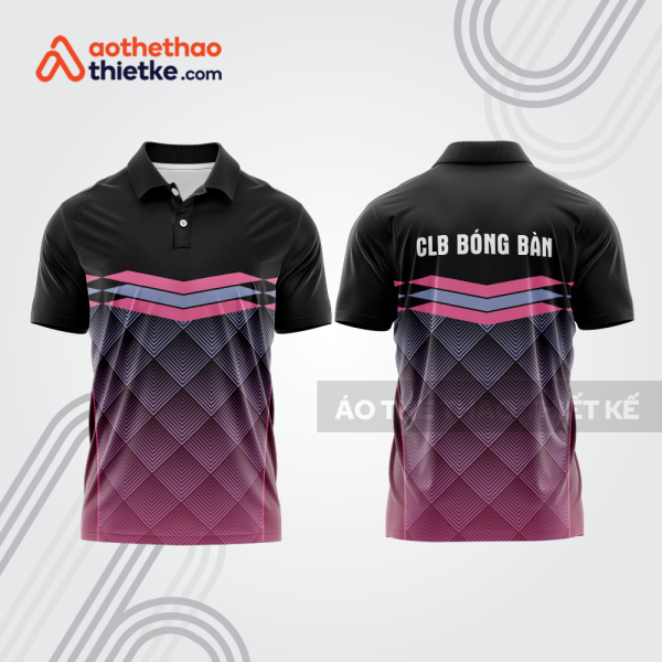 Mẫu thiết kế áo thun có cổ thi đấu bóng bàn bb1295