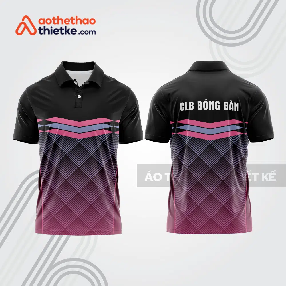 Mẫu thiết kế áo thun có cổ thi đấu bóng bàn bb1295
