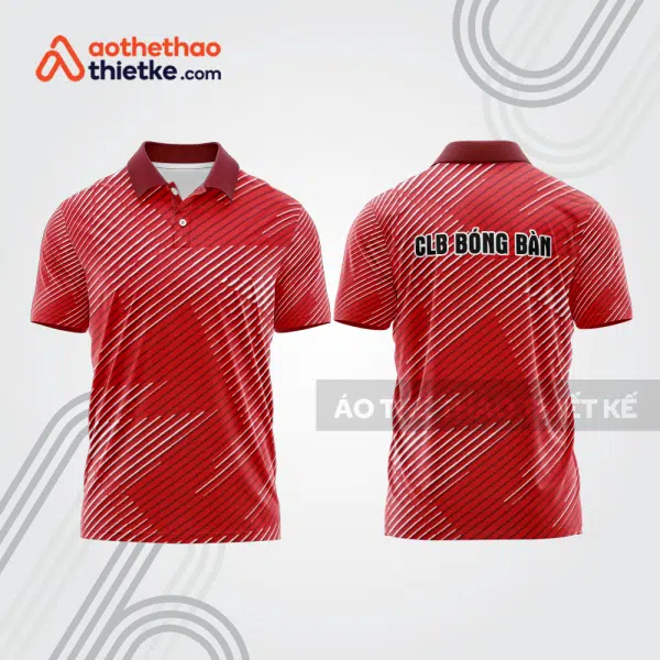 Mẫu thiết kế áo thun có cổ thi đấu bóng bàn bb1297