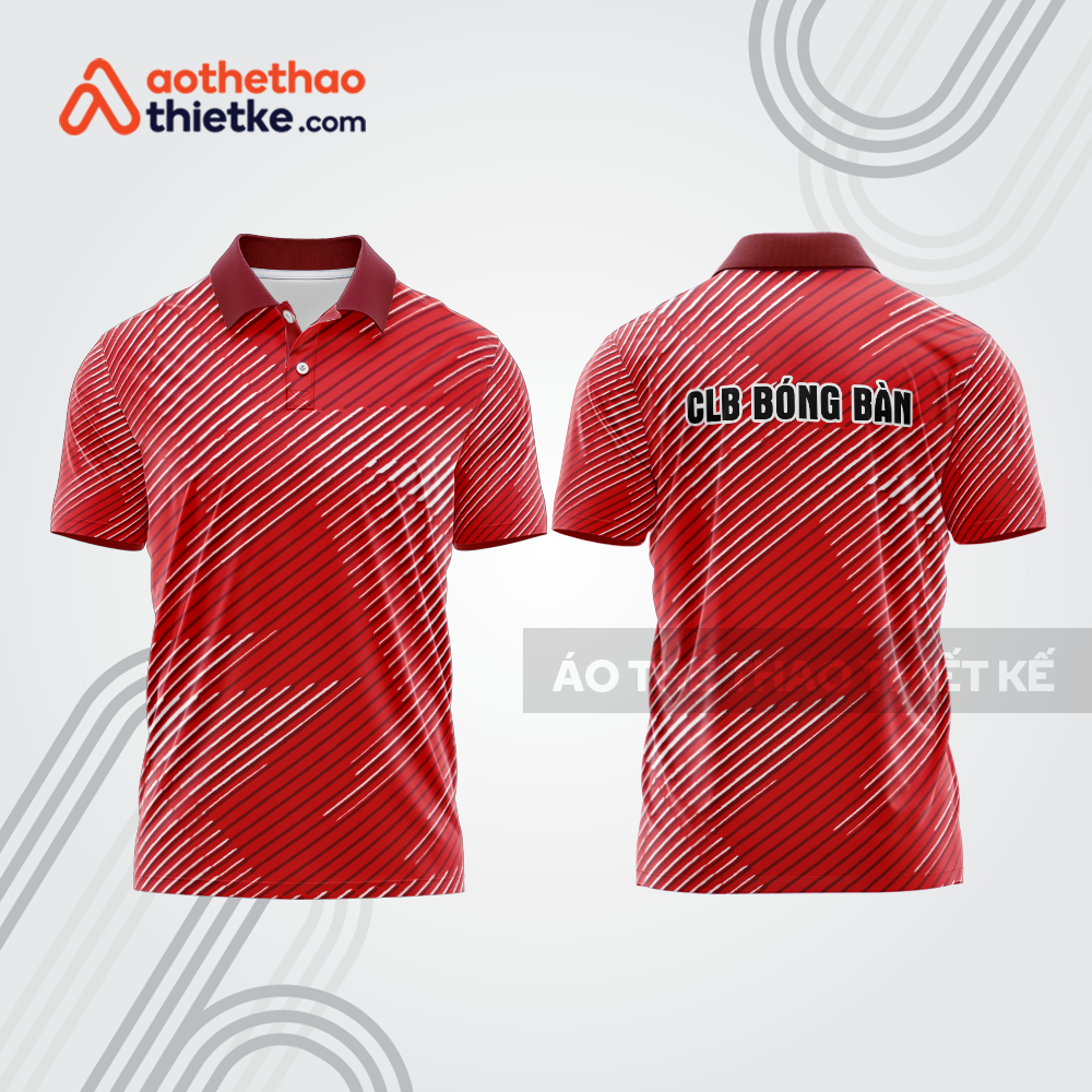 Mẫu thiết kế áo thun có cổ thi đấu bóng bàn bb1297