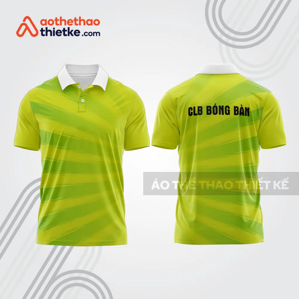 Mẫu thiết kế áo thun có cổ thi đấu bóng bàn bb1300