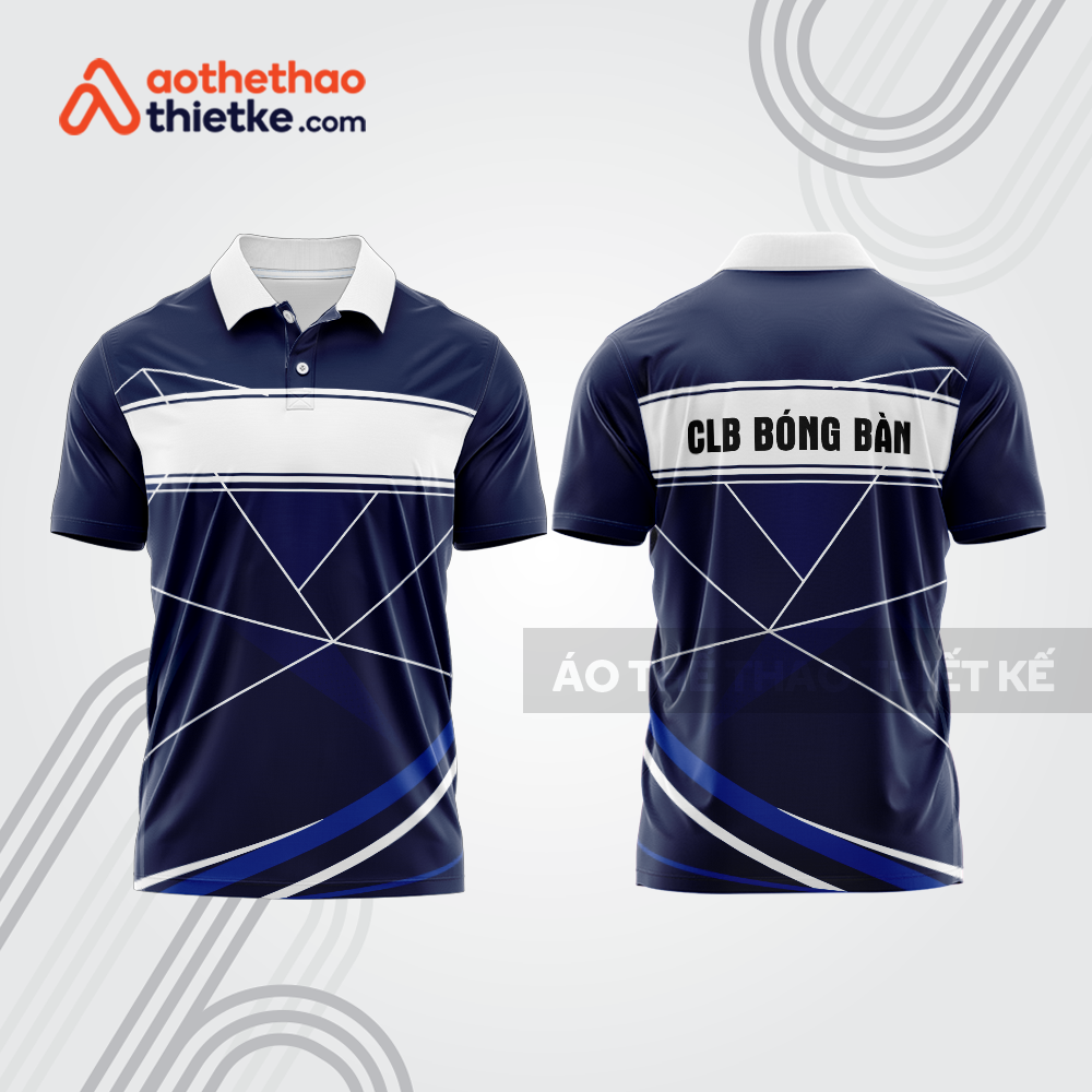 Mẫu thiết kế áo thun có cổ thi đấu bóng bàn bb1301