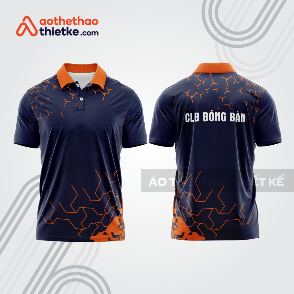 Mẫu thiết kế áo thun có cổ thi đấu bóng bàn bb1302