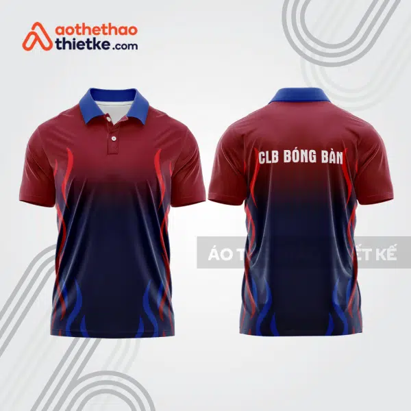 Mẫu thiết kế áo thun có cổ thi đấu bóng bàn bb1307