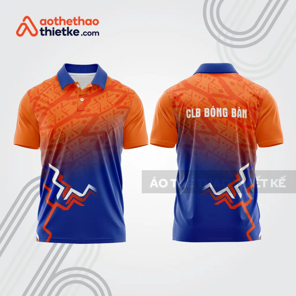 Mẫu thiết kế áo thun có cổ thi đấu bóng bàn bb1308