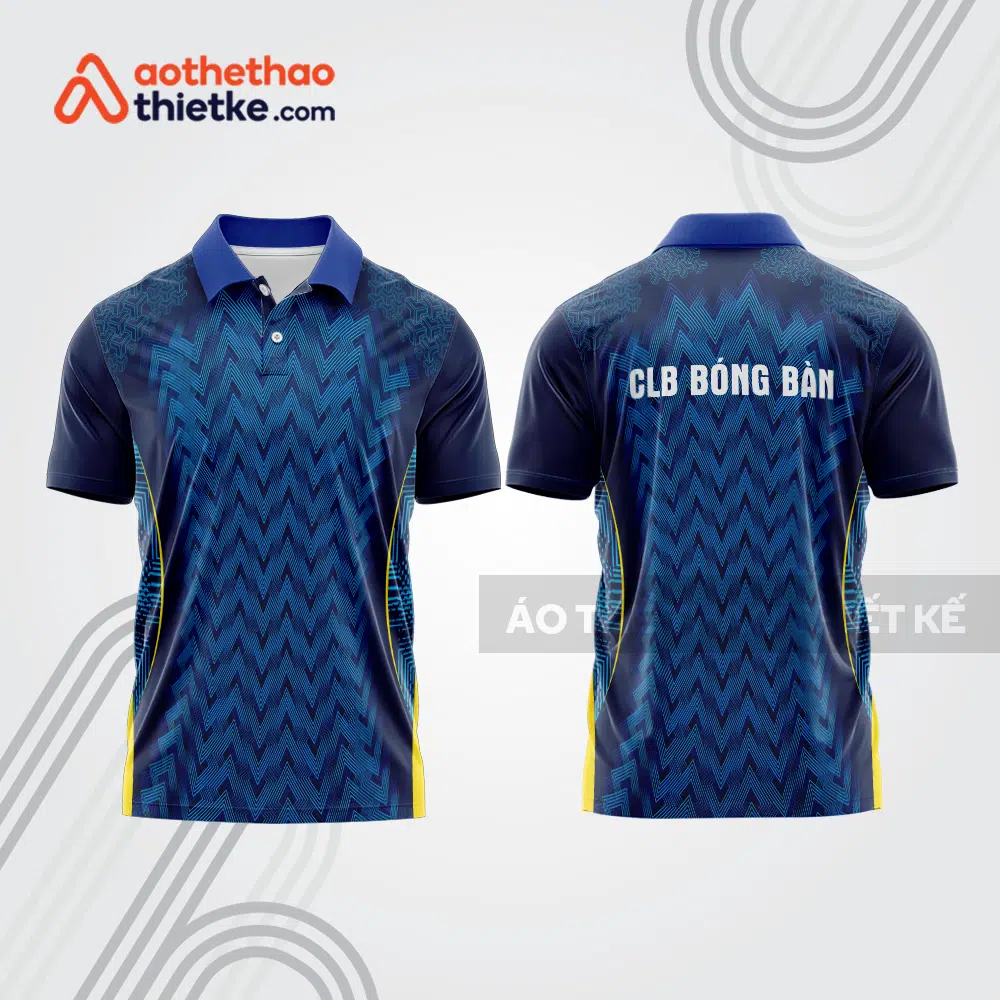 Mẫu thiết kế áo thun có cổ thi đấu bóng bàn bb1309