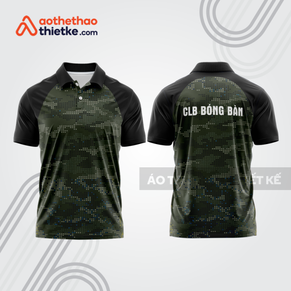 Mẫu thiết kế áo thun có cổ thi đấu bóng bàn bb1310