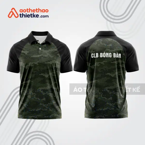 Mẫu thiết kế áo thun có cổ thi đấu bóng bàn bb1310