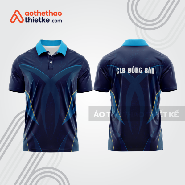 Mẫu thiết kế áo thun có cổ thi đấu bóng bàn bb1312