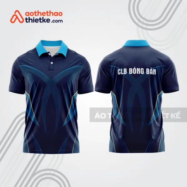 Mẫu thiết kế áo thun có cổ thi đấu bóng bàn bb1312