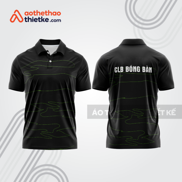 Mẫu thiết kế áo thun có cổ thi đấu bóng bàn bb1314