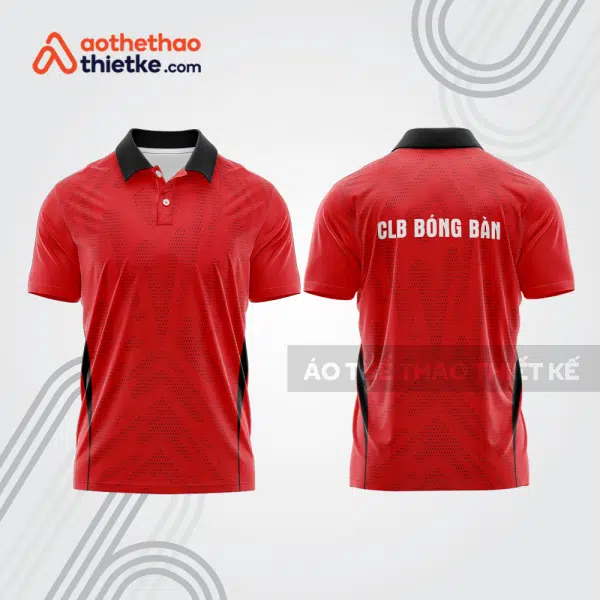 Mẫu thiết kế áo thun có cổ thi đấu bóng bàn bb1315