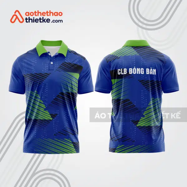 Mẫu thiết kế áo thun có cổ thi đấu bóng bàn bb1317