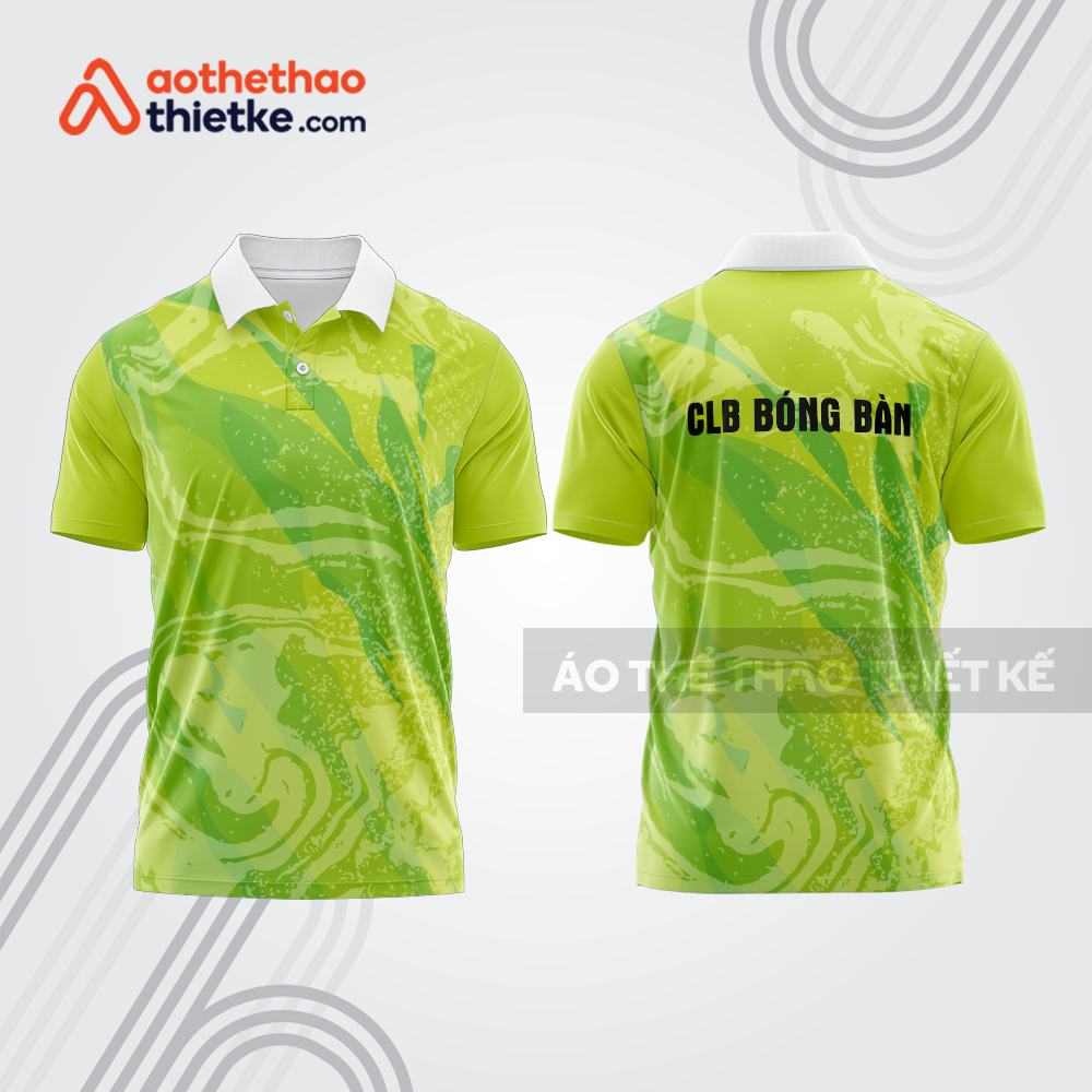 Mẫu thiết kế áo thun có cổ thi đấu bóng bàn bb1319