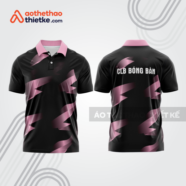 Mẫu thiết kế áo thun có cổ thi đấu bóng bàn bb1322