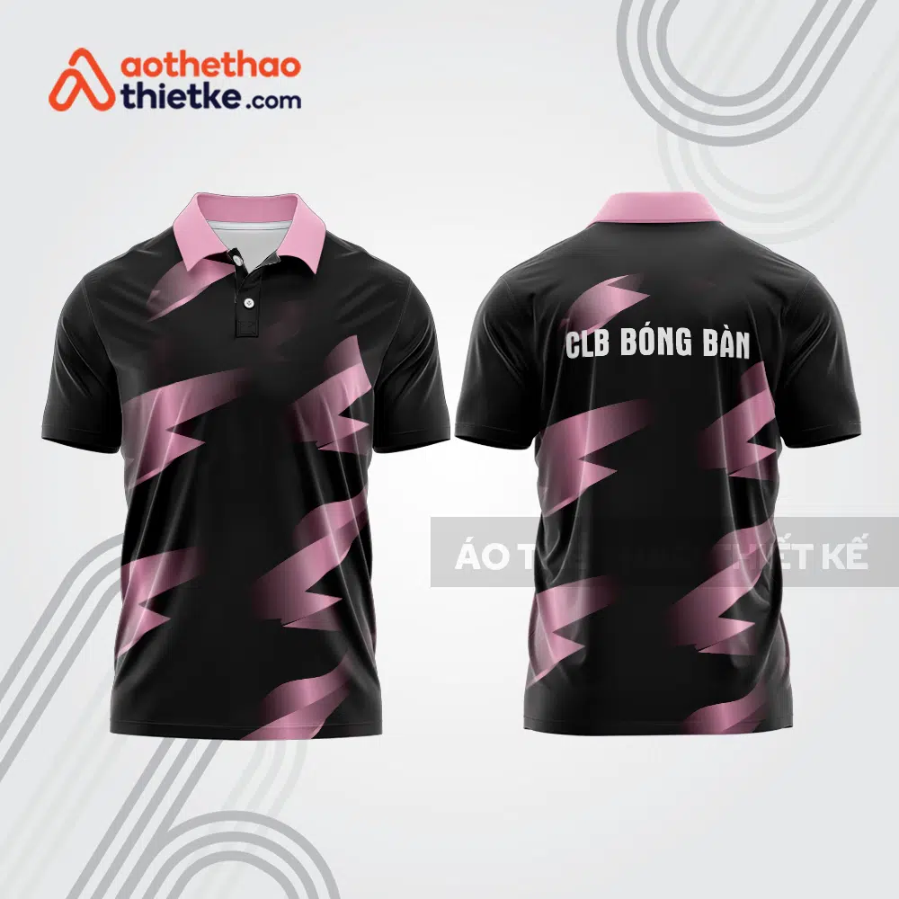 Mẫu thiết kế áo thun có cổ thi đấu bóng bàn bb1322