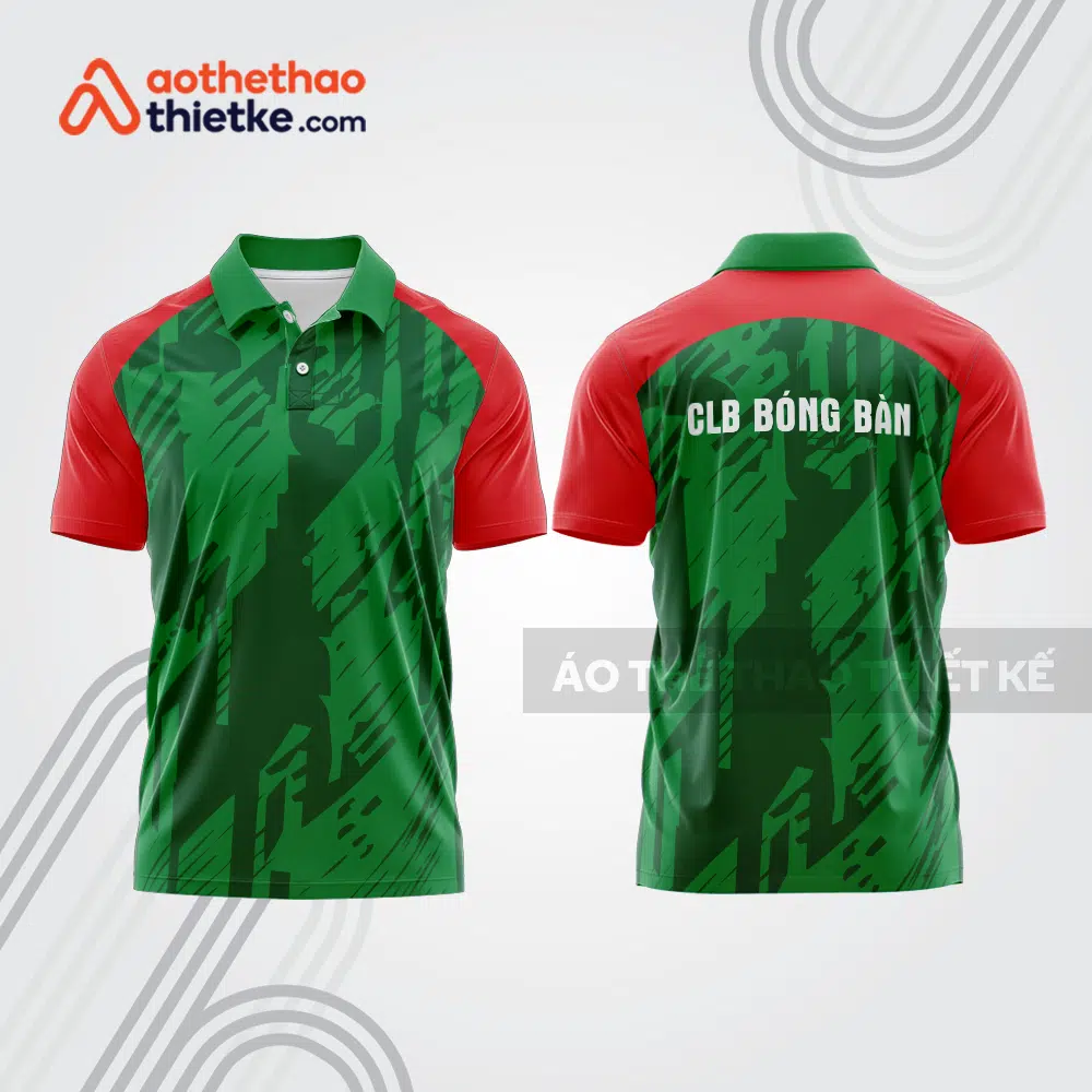 Mẫu thiết kế áo thun có cổ thi đấu bóng bàn bb1323