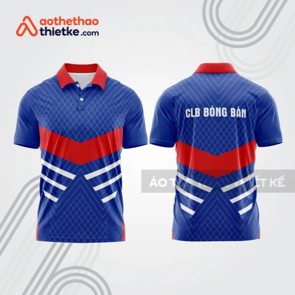 Mẫu thiết kế áo thun có cổ thi đấu bóng bàn bb1325