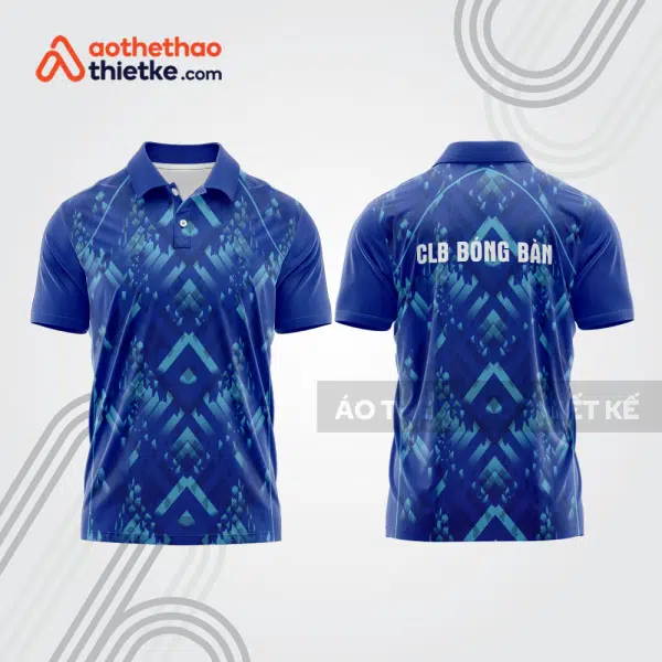 Mẫu thiết kế áo thun có cổ thi đấu bóng bàn bb1329
