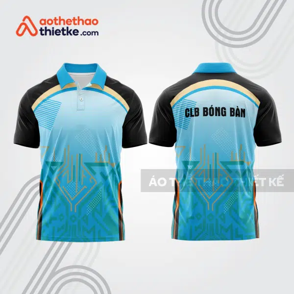 Mẫu thiết kế áo thun có cổ thi đấu bóng bàn bb1331