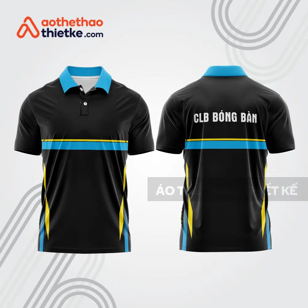 Mẫu thiết kế áo thun có cổ thi đấu bóng bàn bb1333