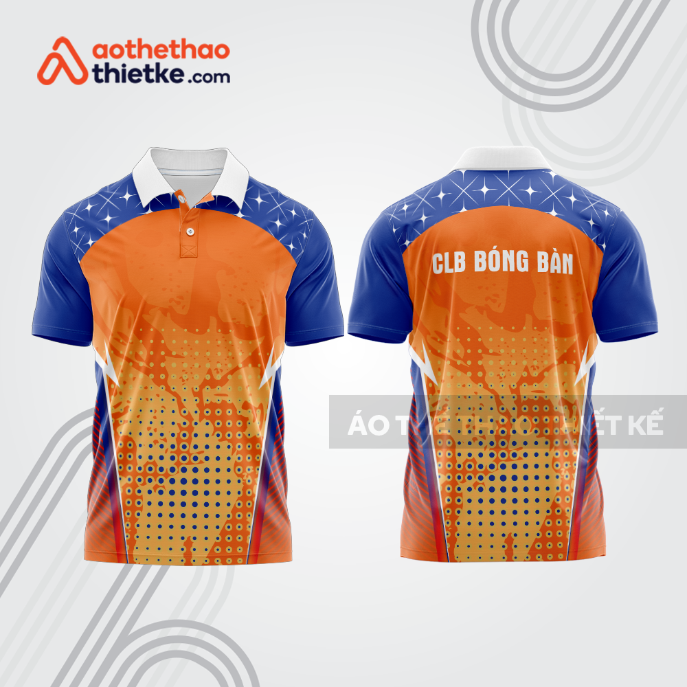 Mẫu thiết kế áo thun có cổ thi đấu bóng bàn bb1334