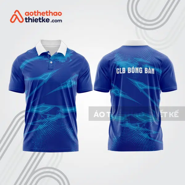 Mẫu thiết kế áo thun có cổ thi đấu bóng bàn bb1336