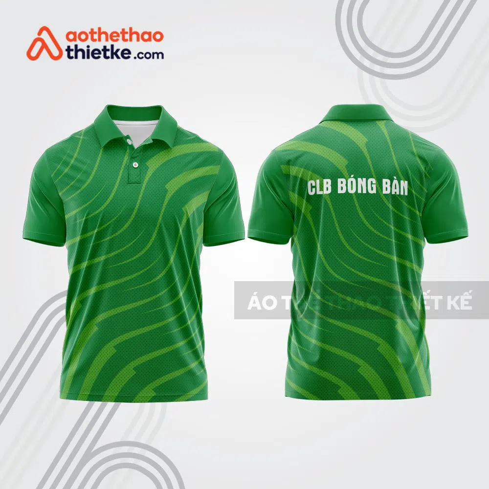 Mẫu thiết kế áo thun có cổ thi đấu bóng bàn bb1337