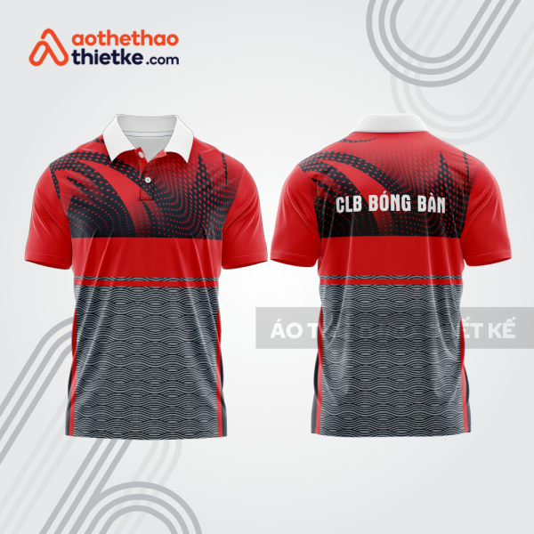 Mẫu thiết kế áo thun có cổ thi đấu bóng bàn bb1344
