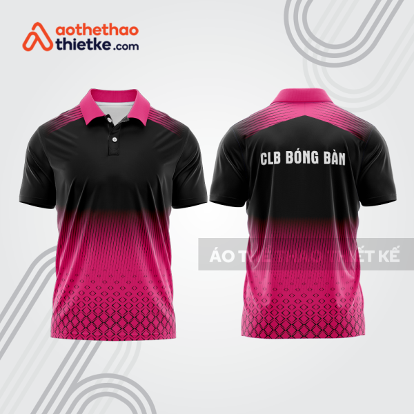 Mẫu thiết kế áo thun có cổ thi đấu bóng bàn bb1349