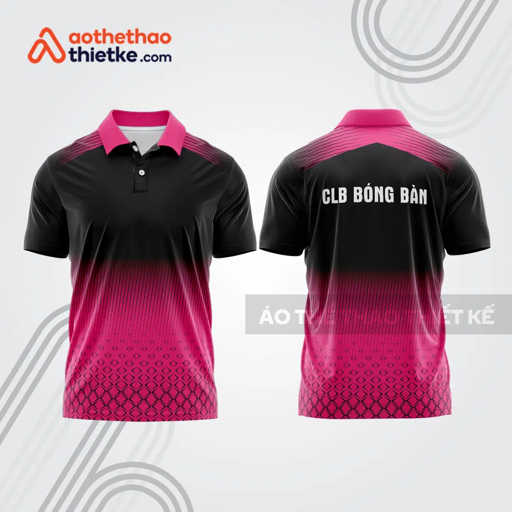 Mẫu thiết kế áo thun có cổ thi đấu bóng bàn bb1349