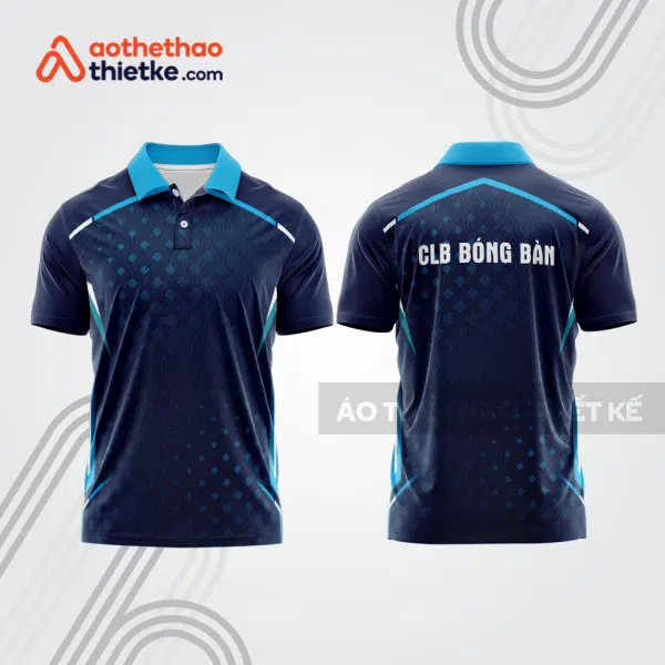 Mẫu thiết kế áo thun có cổ thi đấu bóng bàn bb1350